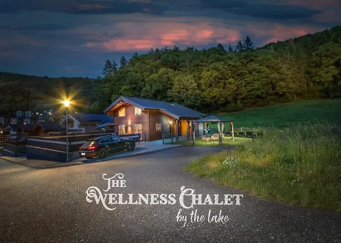 Wellness-Chalet am Badesee für bis zu 10 Personen